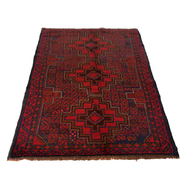 Handmade Balochi Rug 3' 8" x 6' 0" - No. AL47973