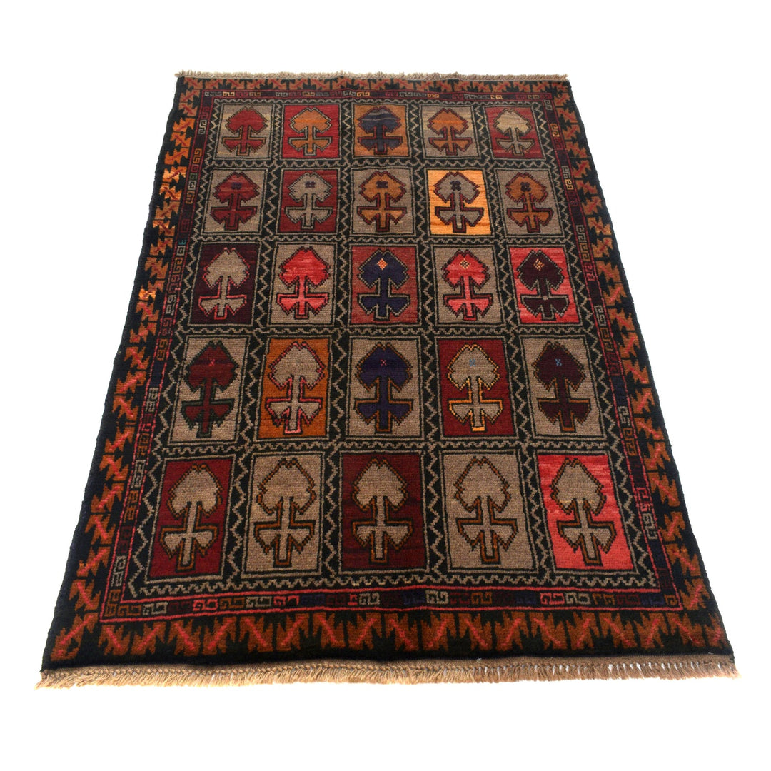 Handmade Balochi Rug 3' 7" x 5' 10" - No. AL87959