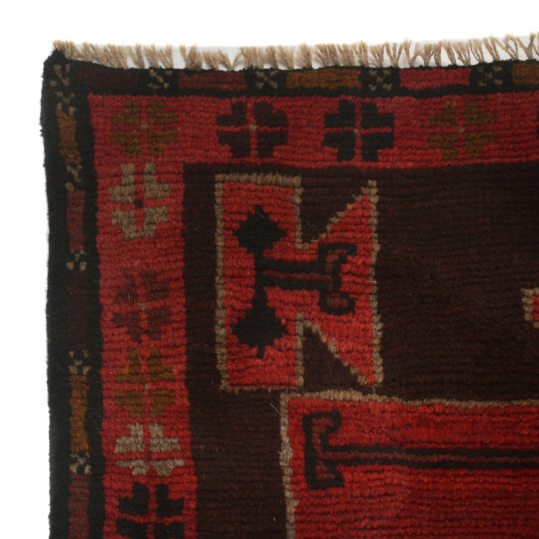 Handmade Balochi Rug 3' 7" x 5' 5" - No. AL56146