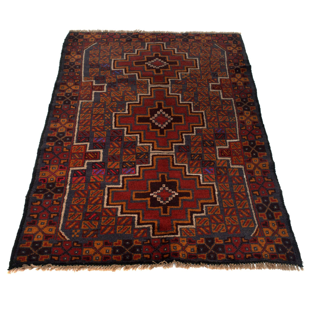 Handmade Balochi Rug 3' 7" x 6' 1" - No. AL81262