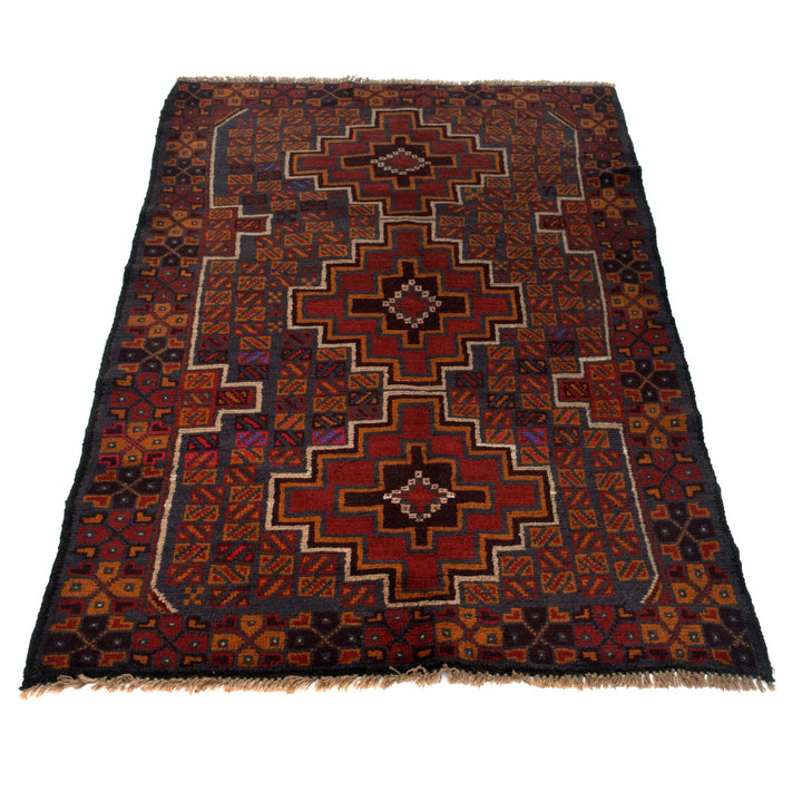 Handmade Balochi Rug 3' 7" x 6' 1" - No. AL81262