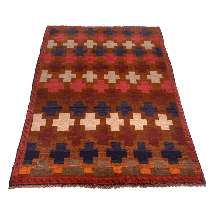 Handmade Balochi Rug 4' 4" x 6' 1" - No. AL88382