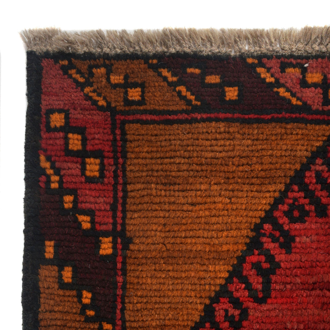 Afghan Baluchi Rug 3' 8" x 6' 8" Hand-Knotted view