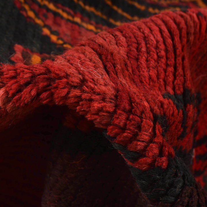 Afghan Baluchi Rug 3' 8" x 6' 8" Hand-Knotted field