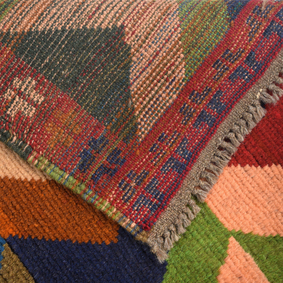 Afghan Baluchi Rug 3' 8" x 6' 3" Hand-Knotted pattern