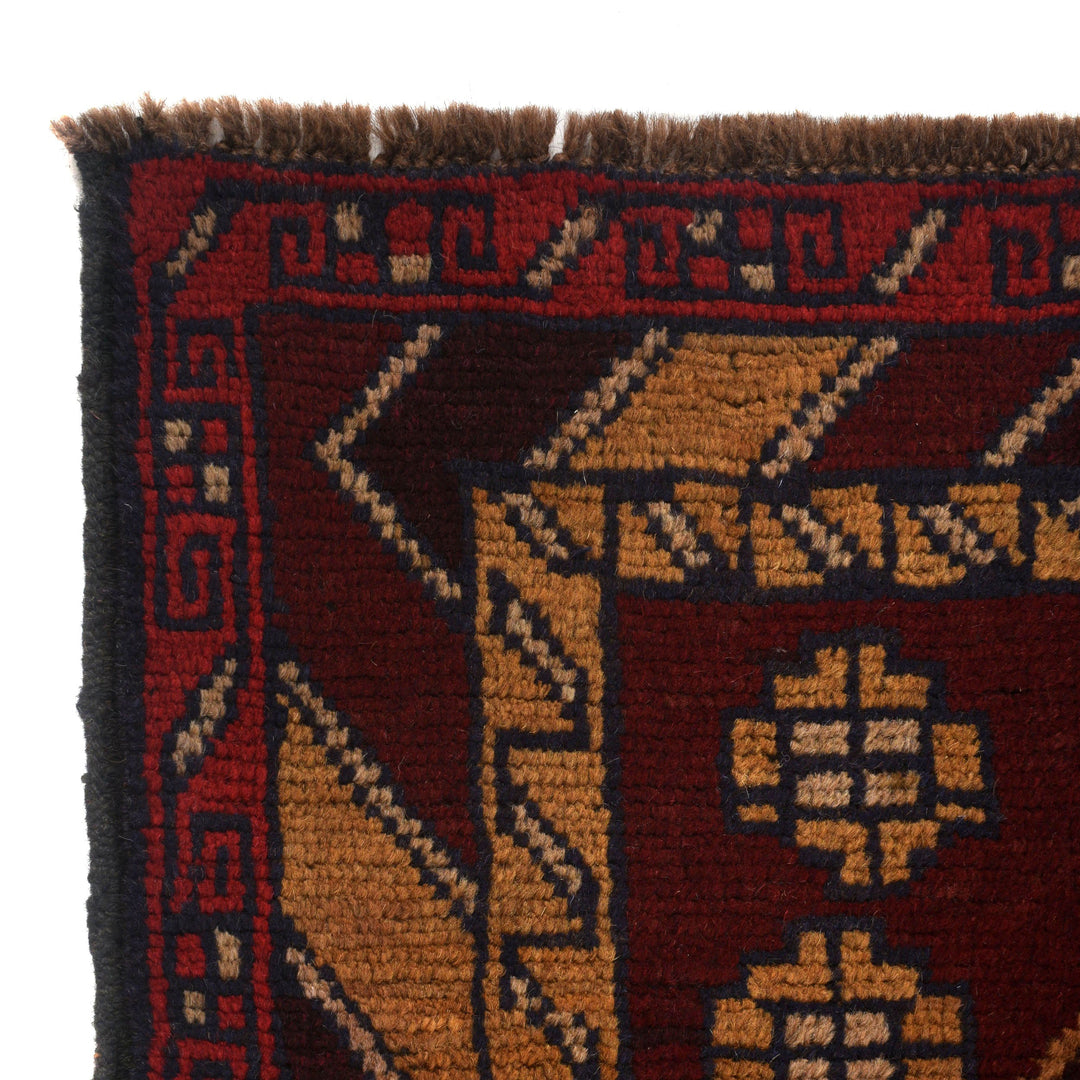 Afghan Baluchi Rug 3' 10" x 6' 4" Hand-Knotted view