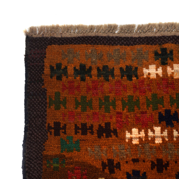Afghan Baluchi Rug 3' 7" x 6' 0" Hand-Knotted view