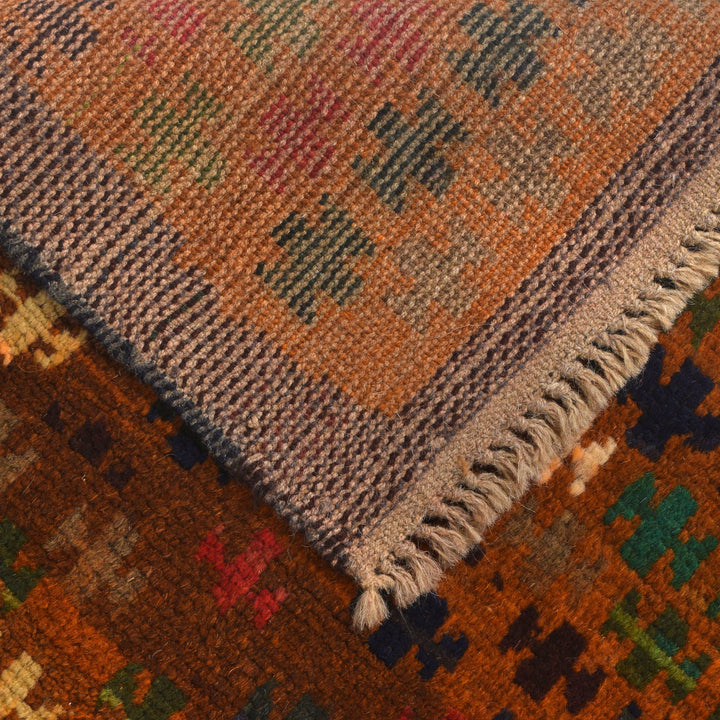 Afghan Baluchi Rug 3' 7" x 6' 0" Hand-Knotted pattern