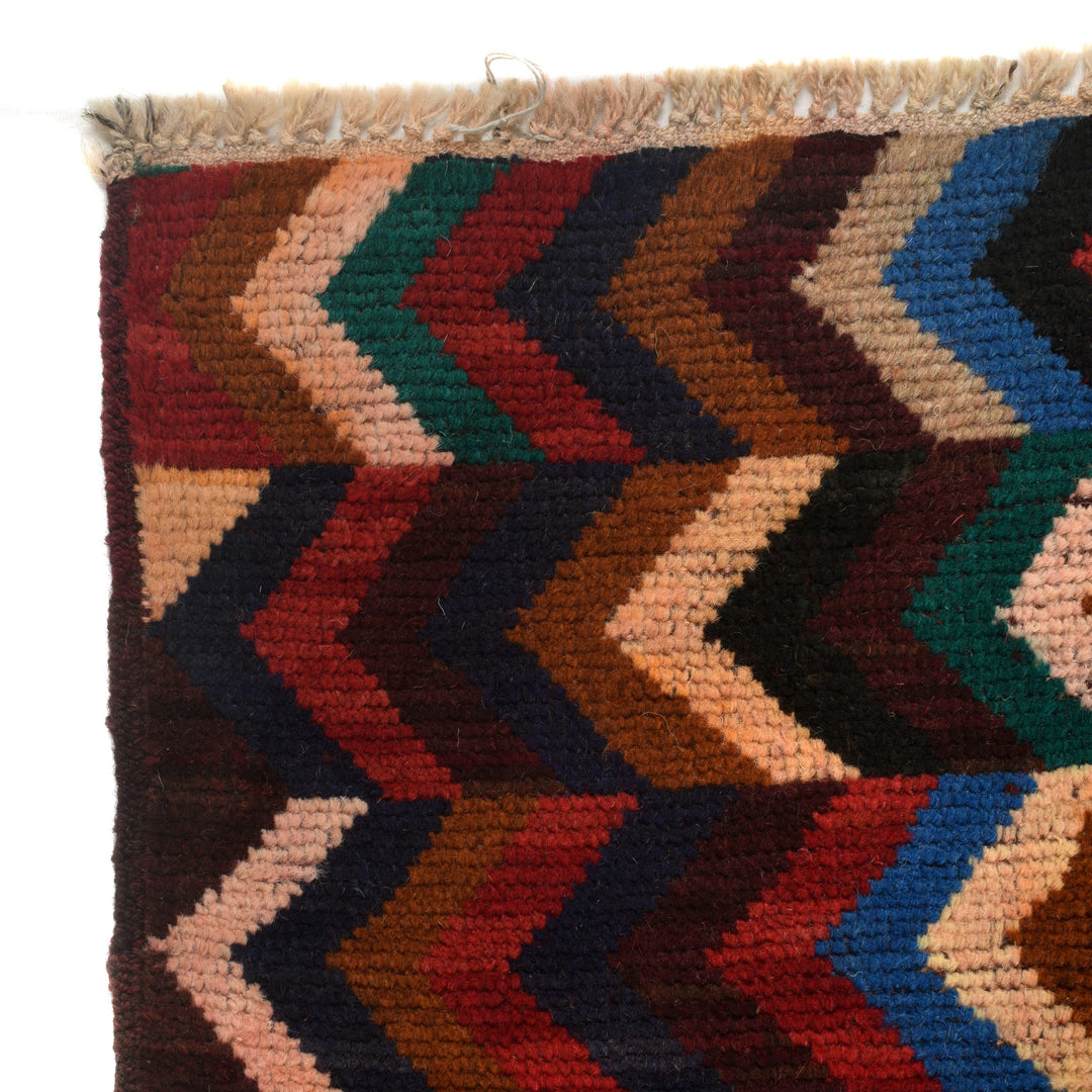 Afghan Tribal Baloch Rug 3' 11" x 6' 2" Hand-Knotted view