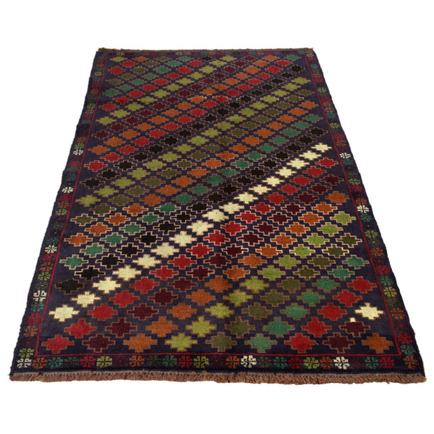 Tribal Baloch Rug 3' 12" x 6' 3" - No. AL41403