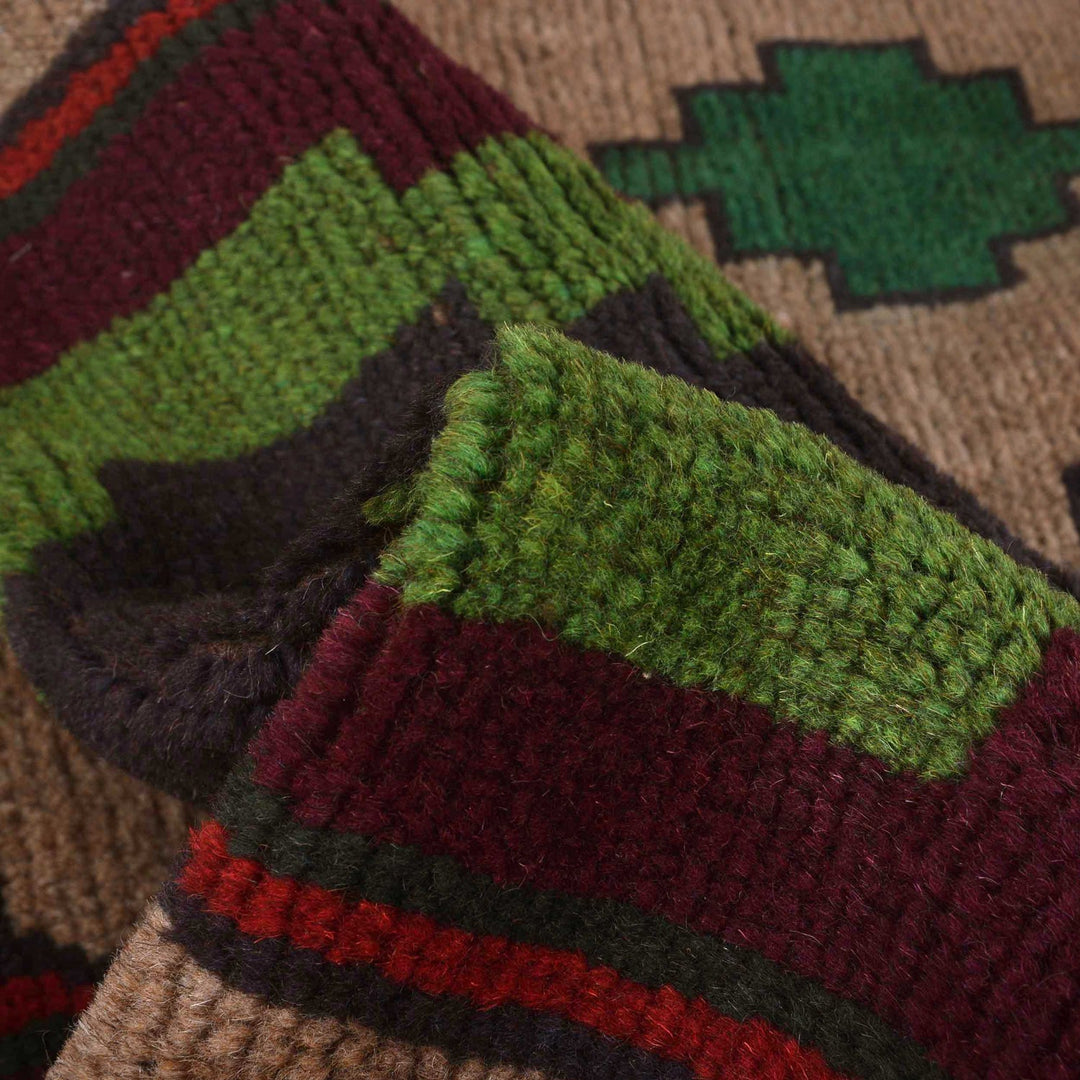 Tribal Baloch Rug 3' 11" x 6' 4" - No. AL10974