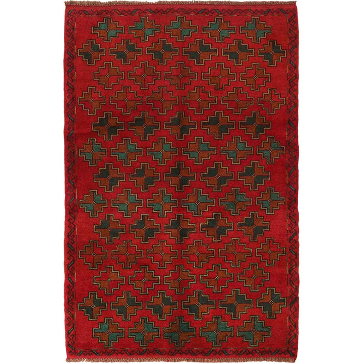 Tribal Baloch Rug 4' 2" x 6' 4" - No. AL95326