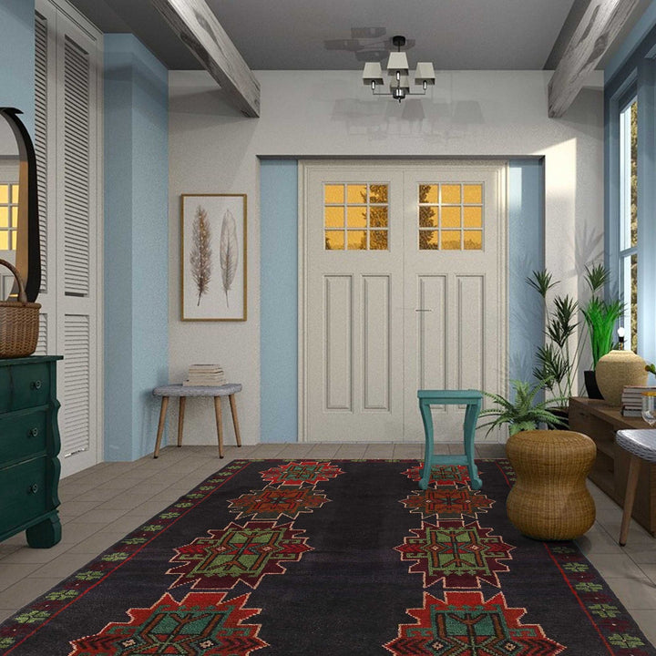 Tribal Baloch Rug 4' 2" x 6' 5" - No. AL29126