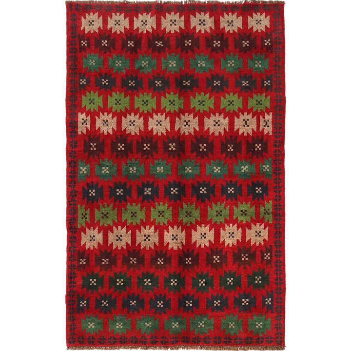 Tribal Baloch Rug 4' 1" x 6' 6" - No. AL37082