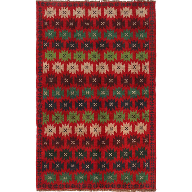 Tribal Baloch Rug 4' 1" x 6' 6" - No. AL37082
