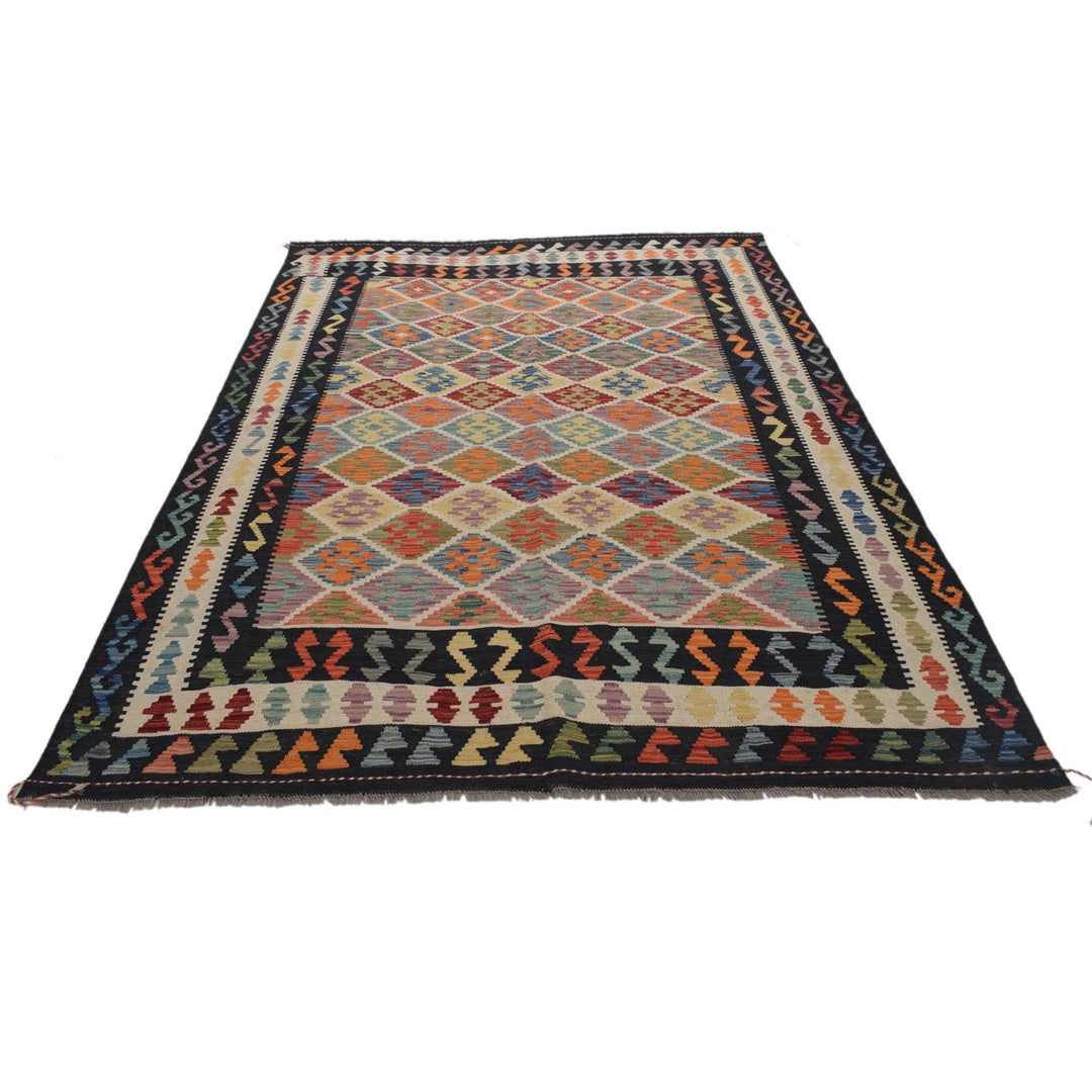 Handmade Vegetable Kilim 5' 8" x 8' 2" - No. AL13682