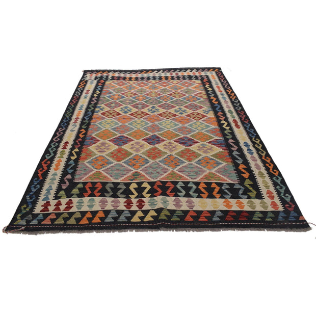 Handmade Vegetable Kilim 5' 8" x 8' 2" - No. AL13682
