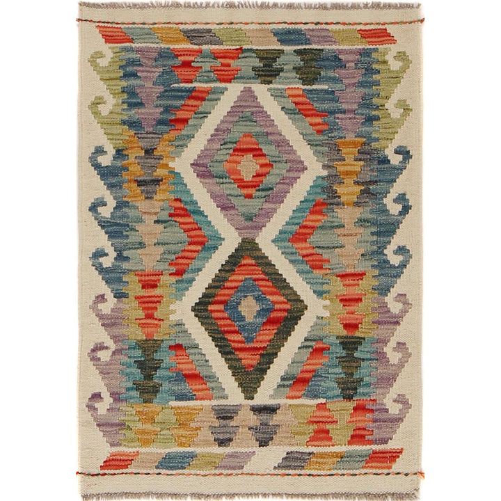 Handmade Vegetable Kilim 2' 2" x 2' 11" - No. AL74604