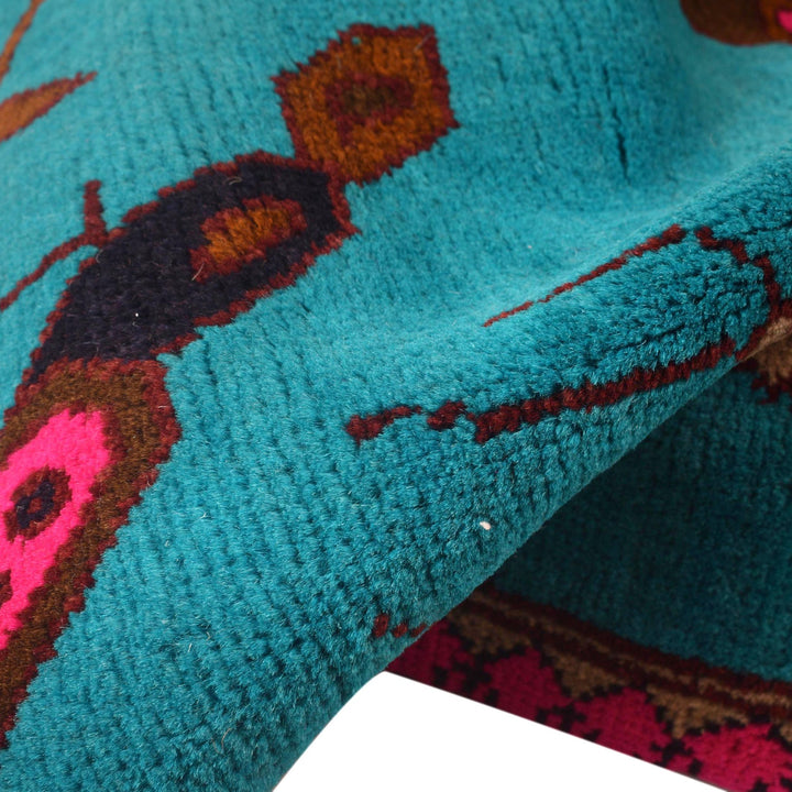 Hand-Knotted Afghan War Carpet 2' 8" x 4' 2" - No. AL92564