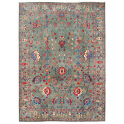 Hand knotted Kazak Carpet 9' 1" x 11' 11" - No. AL27431