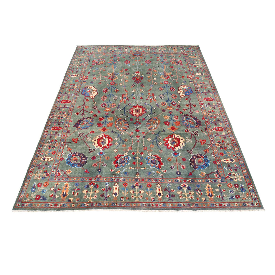 Hand knotted Kazak Carpet 9' 1" x 11' 11" - No. AL27431