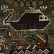 Handmade Afghan War Area Rug 2' 10" x 4' 0" - No. AL54966