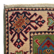 Hand Knotted Kazak Oriental Rug 3' 3" x 4' 8" - No. AL68631