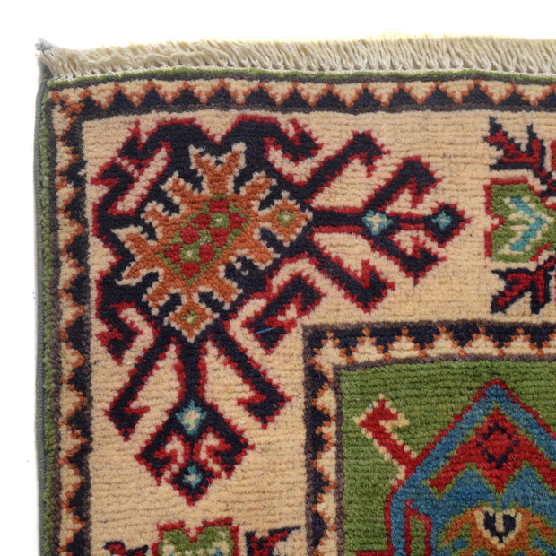 Hand Knotted Kazak Oriental Rug 3' 3" x 4' 8" - No. AL68631