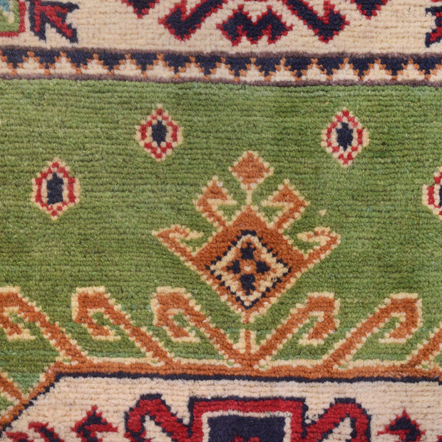 Hand Knotted Kazak Oriental Rug 3' 3" x 4' 8" - No. AL68631