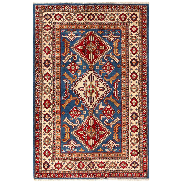 Handmade Kazak Area Rug 3' 11" x 5' 11" - No. AL18963