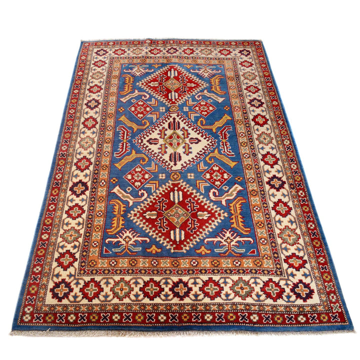 Handmade Kazak Area Rug 3' 11" x 5' 11" - No. AL18963