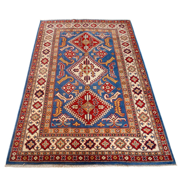 Handmade Kazak Area Rug 3' 11" x 5' 11" - No. AL18963