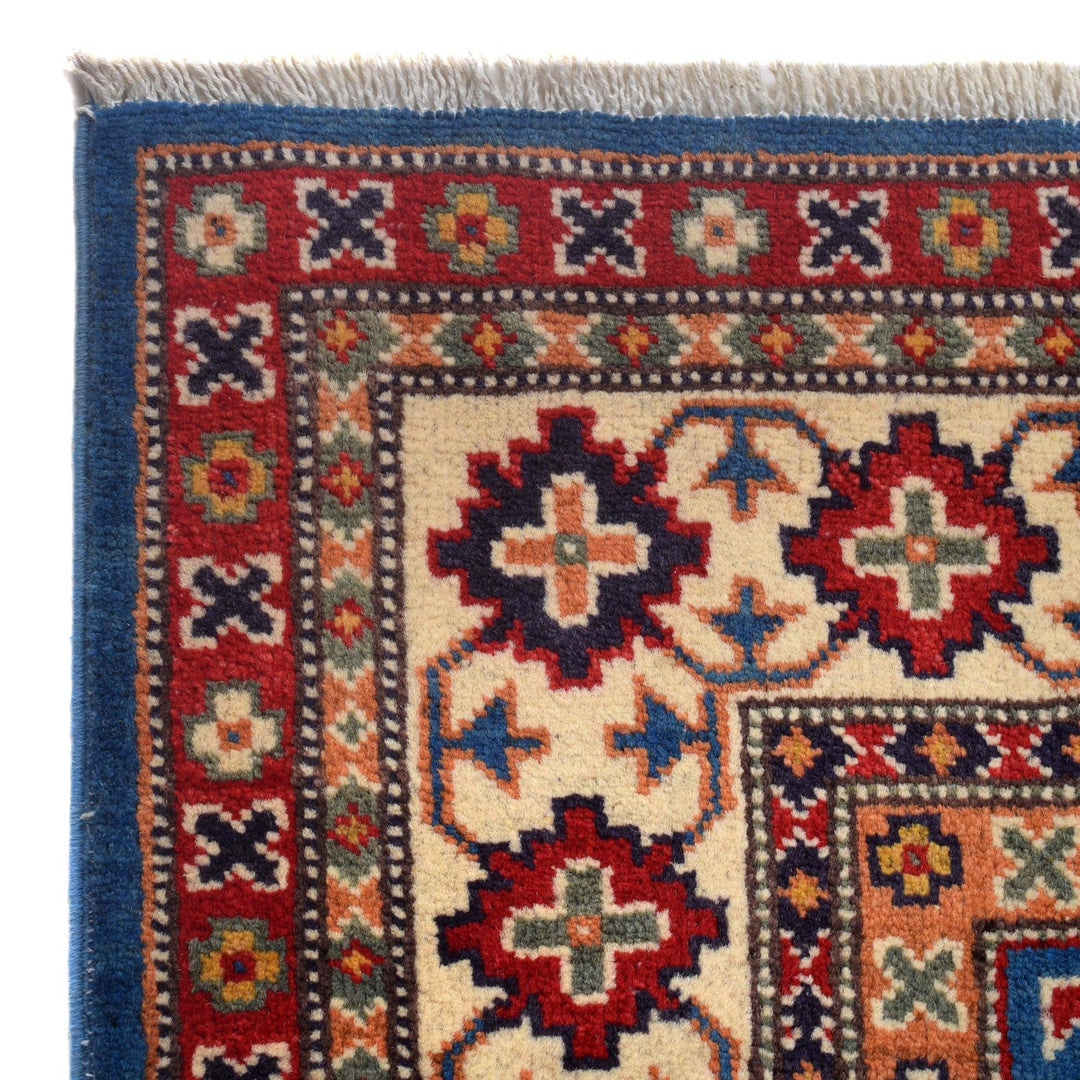 Handmade Kazak Area Rug 3' 11" x 5' 11" - No. AL18963