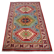 Hand knotted Kazak Carpet 3' 1" x 4' 11" - No. AL48552