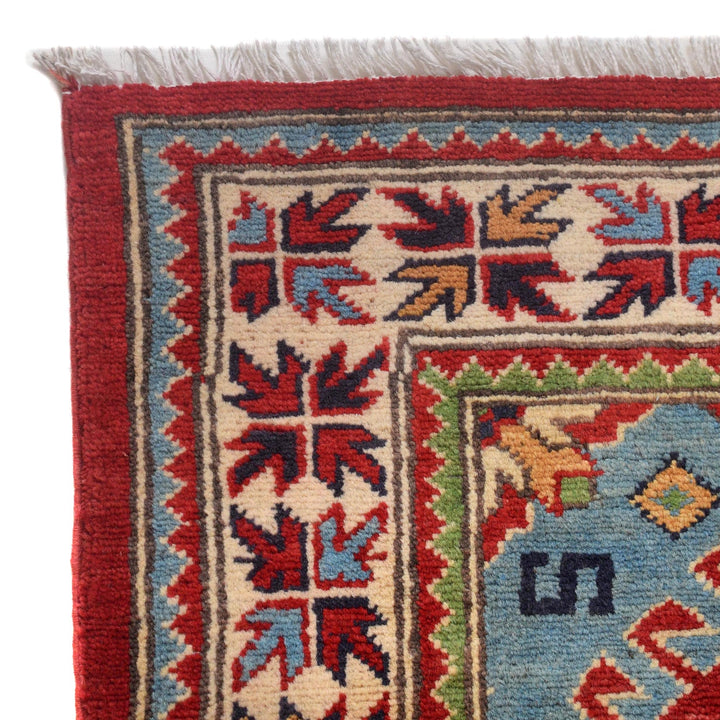 Hand knotted Kazak Carpet 3' 1" x 4' 11" - No. AL48552