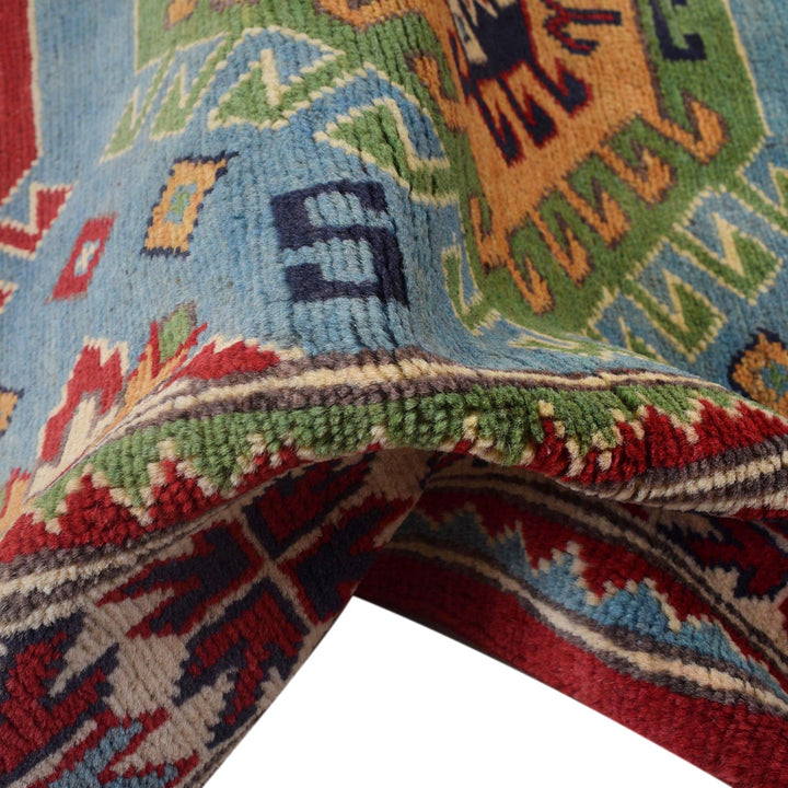 Hand knotted Kazak Carpet 3' 1" x 4' 11" - No. AL48552