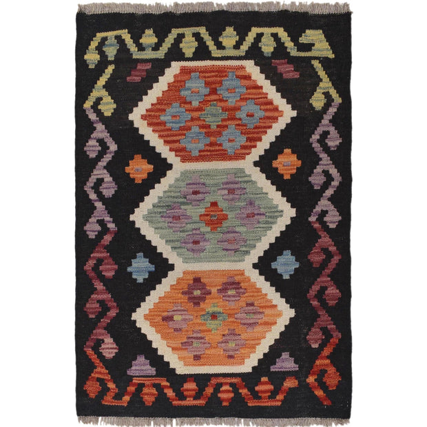 Small Size Chobi Kilim 1' 11 x 2' 10" - No. AL22965