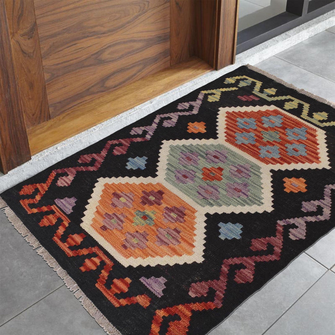 Small Size Chobi Kilim 1' 11 x 2' 10" - No. AL22965