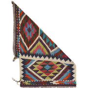 Colorful Flat-Weave Wool Kilim 2' 0 x 2' 11" - No. AL46688