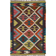 Handmade Vegetable Kilim 2' 0 x 2' 11" - No. AL23972