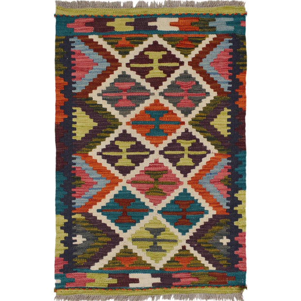 Handmade Vegetable Kilim 2' 0 x 2' 11" - No. AL23972