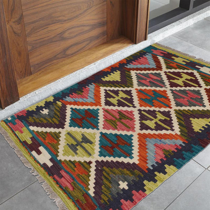 Handmade Vegetable Kilim 2' 0 x 2' 11" - No. AL23972