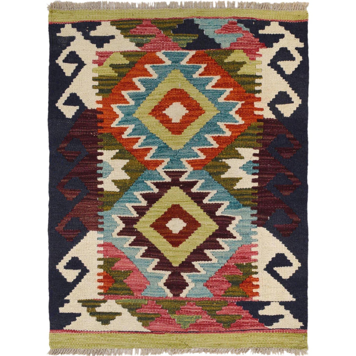 Handmade Vegetable Kilim 2' 2 x 2' 10" - No. AL54335