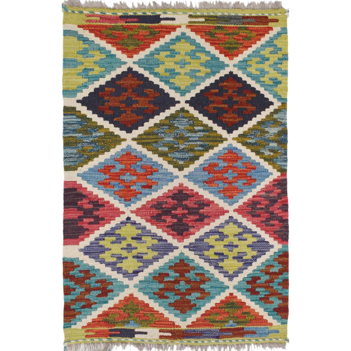 Handmade Vegetable Kilim 2' 0 x 3' 0" - No. AL97363