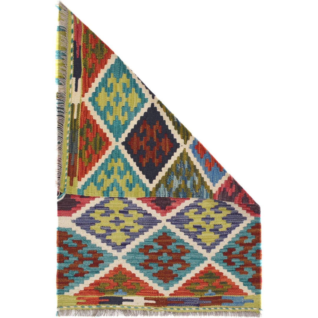 Handmade Vegetable Kilim 2' 0 x 3' 0" - No. AL97363