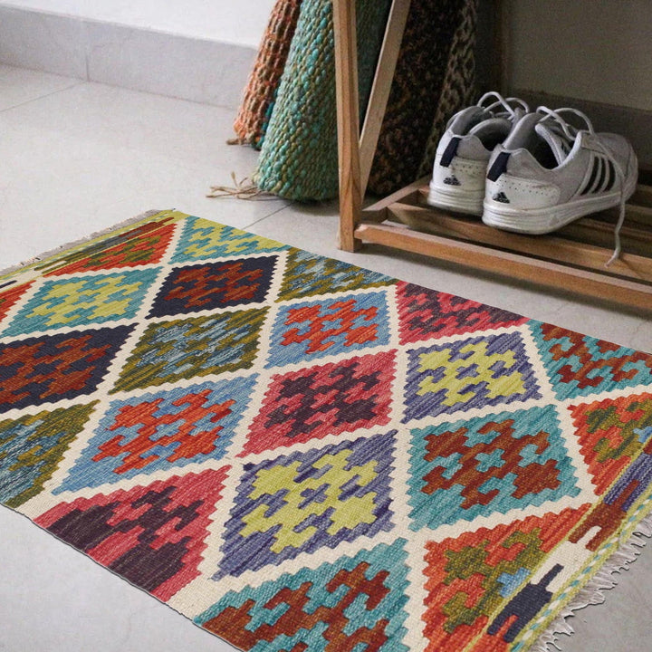 Handmade Vegetable Kilim 2' 0 x 3' 0" - No. AL97363