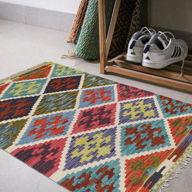 Handmade Vegetable Kilim 2' 0 x 3' 0" - No. AL97363