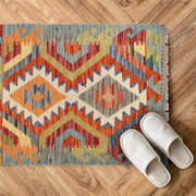 Hand Knotted Afghan Style Kilim 2' 3 x 2' 10" - No. AL99047