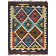 Hand Knotted Flatweave Kilim 2' 1 x 2' 9" - No. AL63035