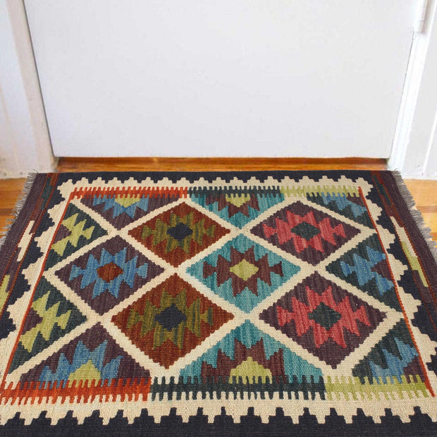 Hand Knotted Flatweave Kilim 2' 1 x 2' 9" - No. AL63035